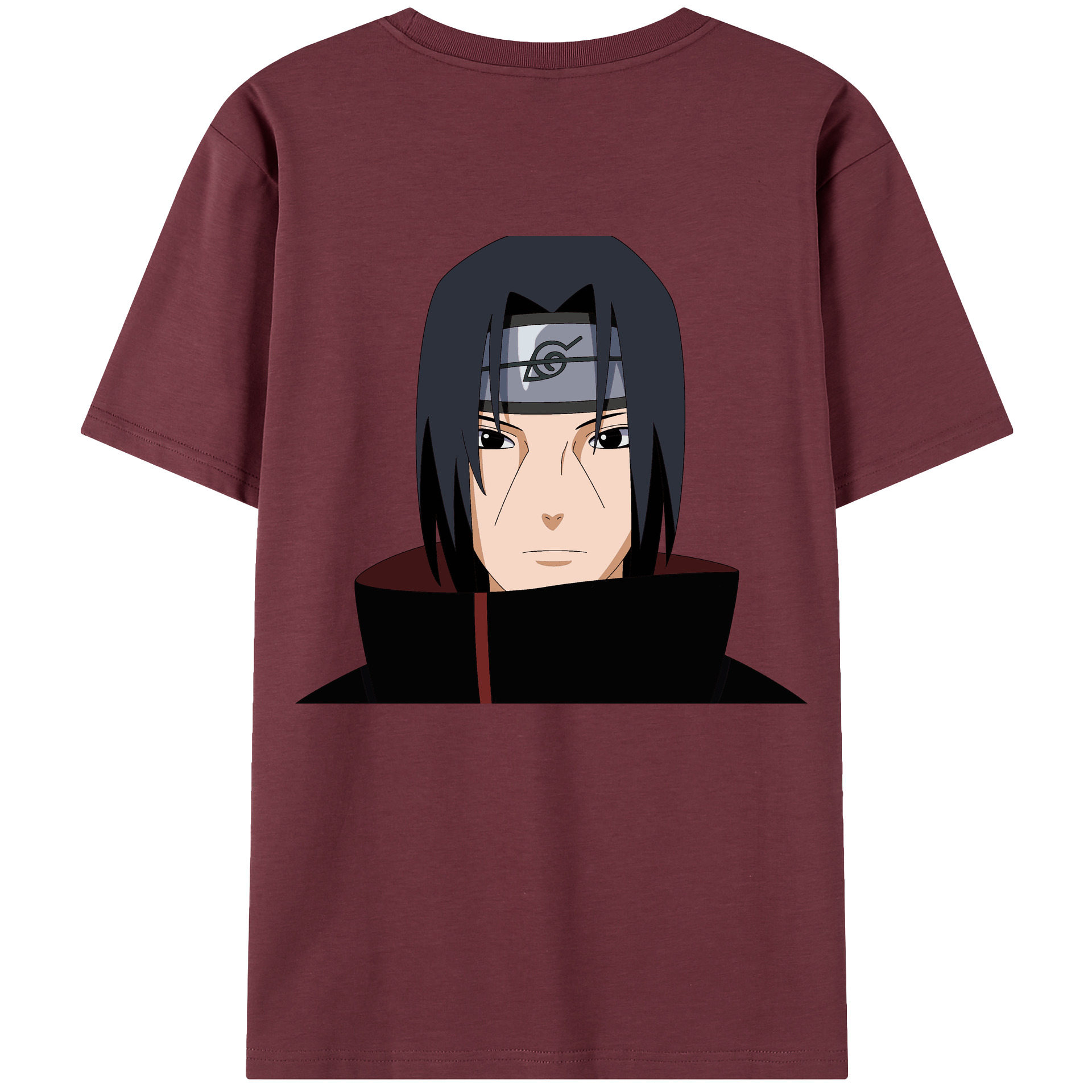 （画像用） NARUTO -ナルト- うちは イタチ Uchiha Itachi 綿100％半袖Tシャツ（背面プリント）